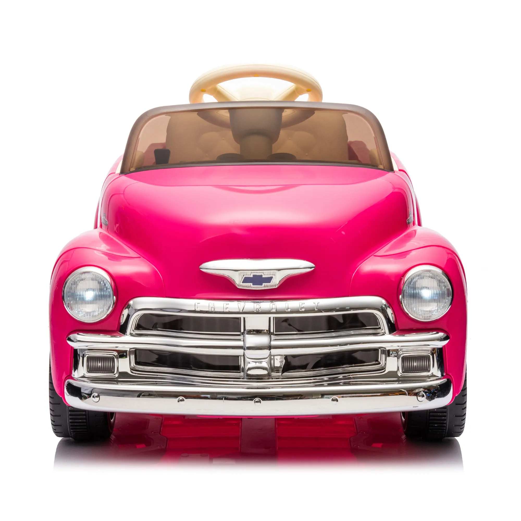 12V Kids Ride On truck car w/parents control, Licensed Chevrolet 3100 pickup,electric car for kid,Vintage modeling,3 speeds,LED Lights,Bluetooth,USB,High-power up to 3.11 MPH,age 3 