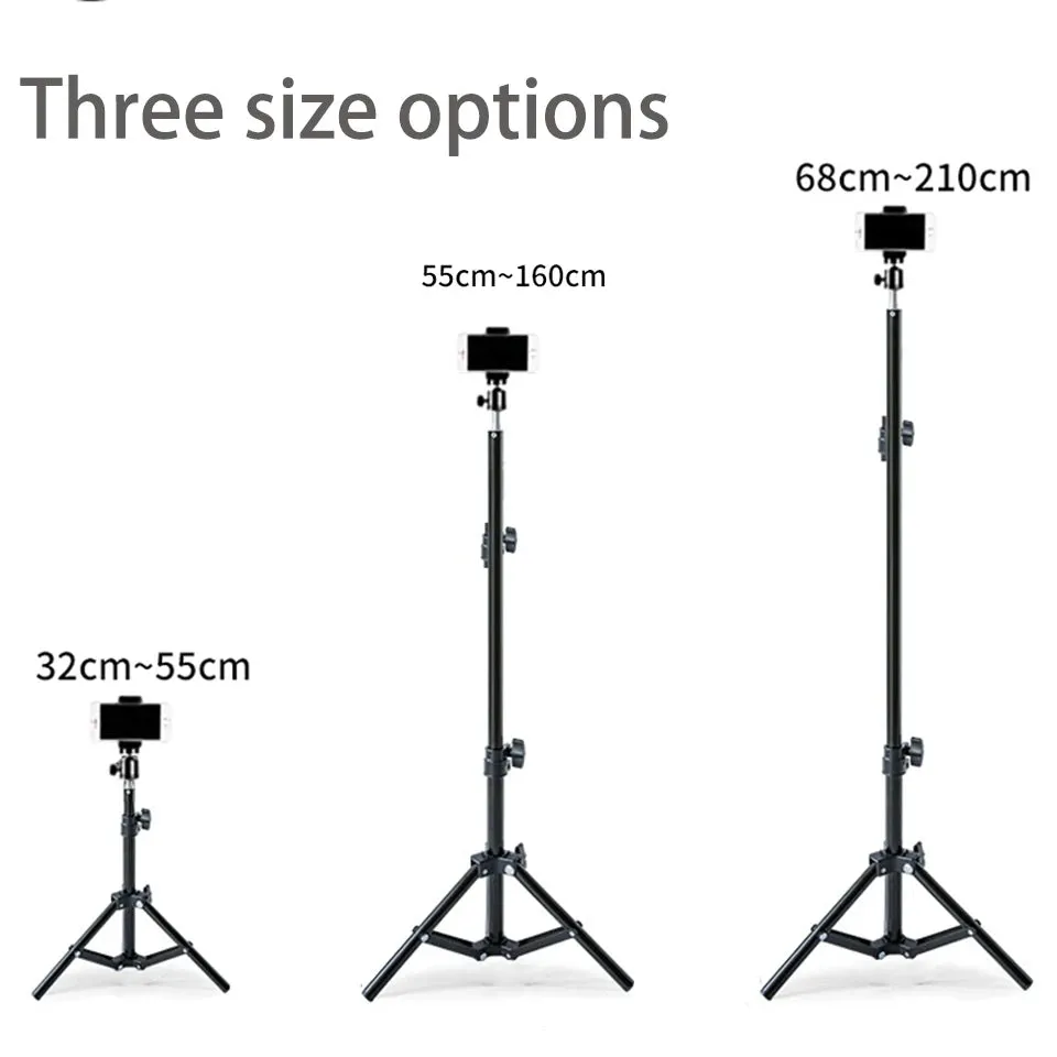 210Cm Tripod for Mobile Phone Tripe for Mobile Smartphone Tripod for Phone Cellular Tripodes for Camera Iphone Xiaomi Cell Phone