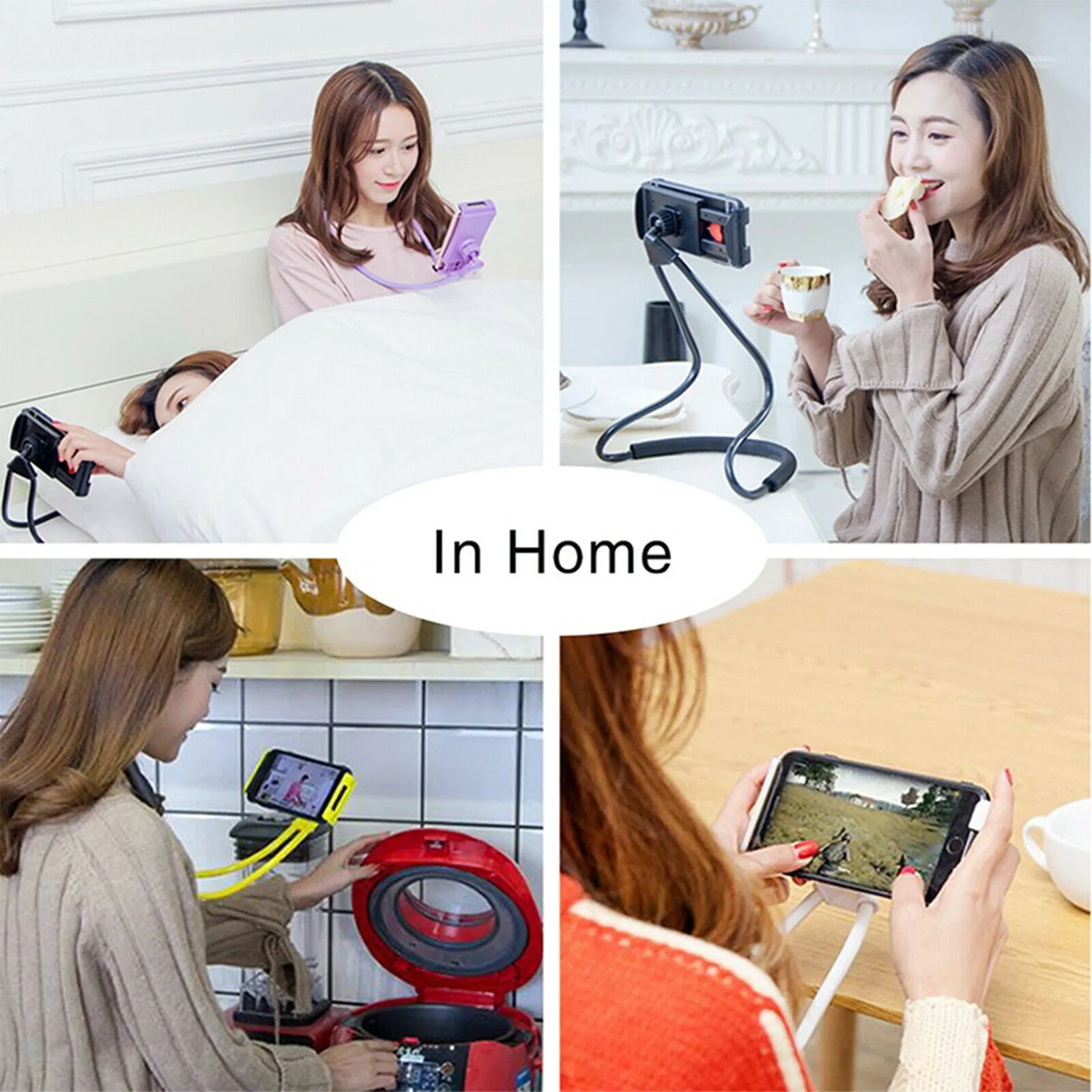 360 Rotation Neck Hanging Flexible Cell Mobile Mount Stand Lazy Bracket Neck Phone