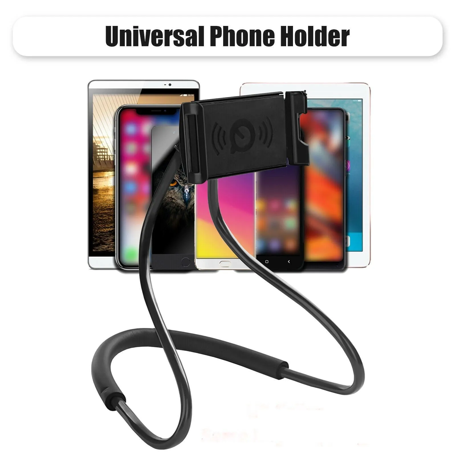 360 Rotation Neck Hanging Flexible Cell Mobile Mount Stand Lazy Bracket Neck Phone