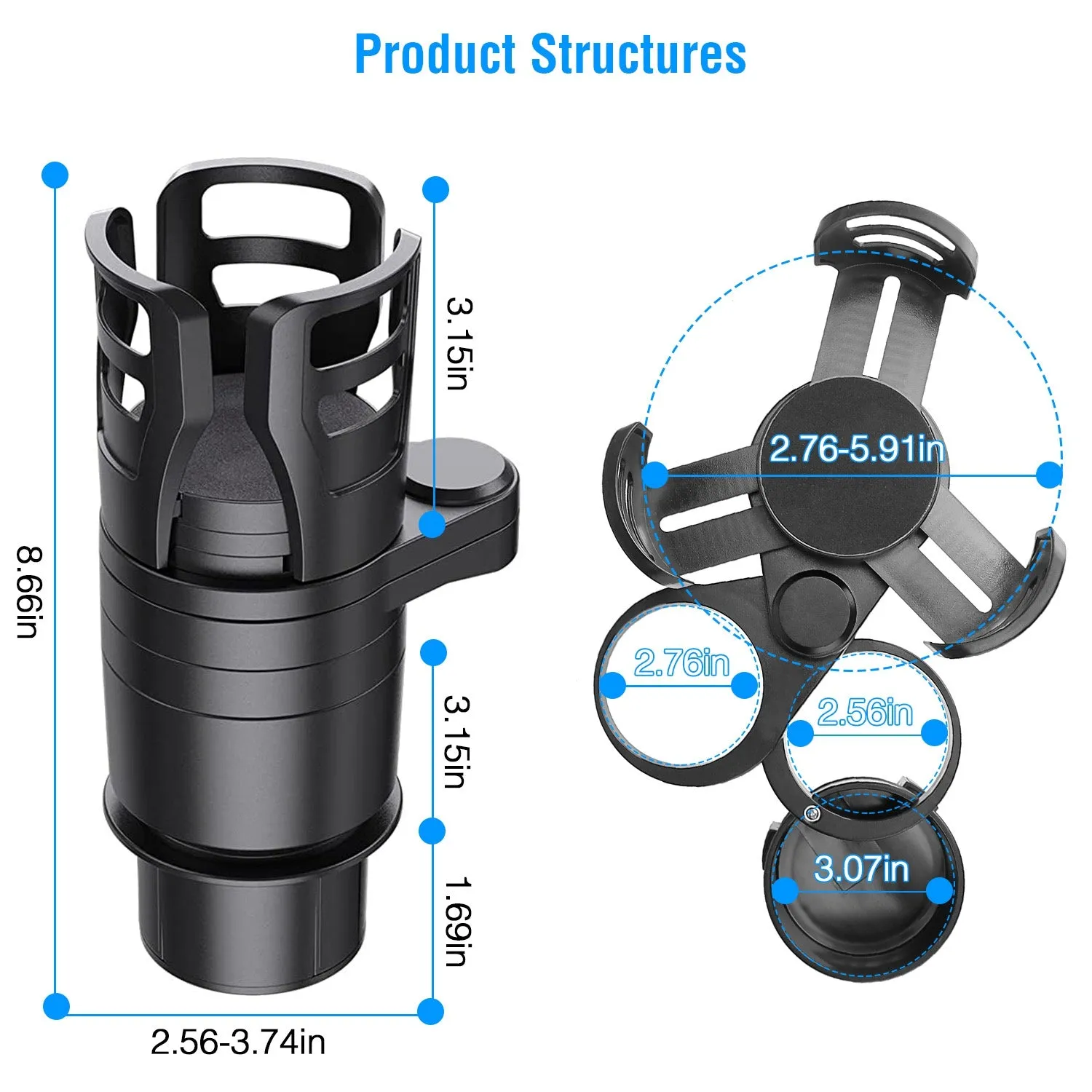 4-in-1 Car Cup Holder