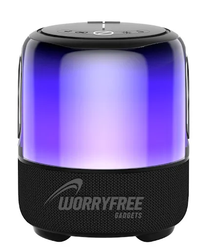 60W Portable Bluetooth Party Speaker with RGB Lights, Waterproof with One Microphone