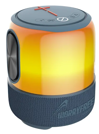 60W Portable Bluetooth Party Speaker with RGB Lights, Waterproof with One Microphone