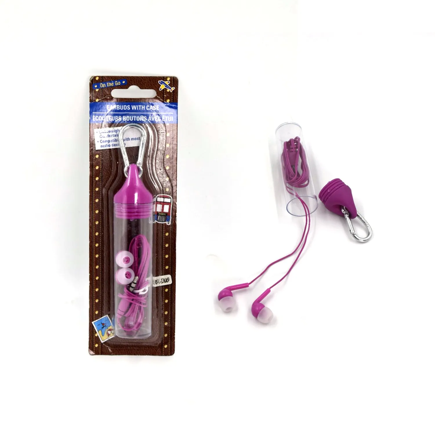 7273 Phone Earphones with Microphone with Case