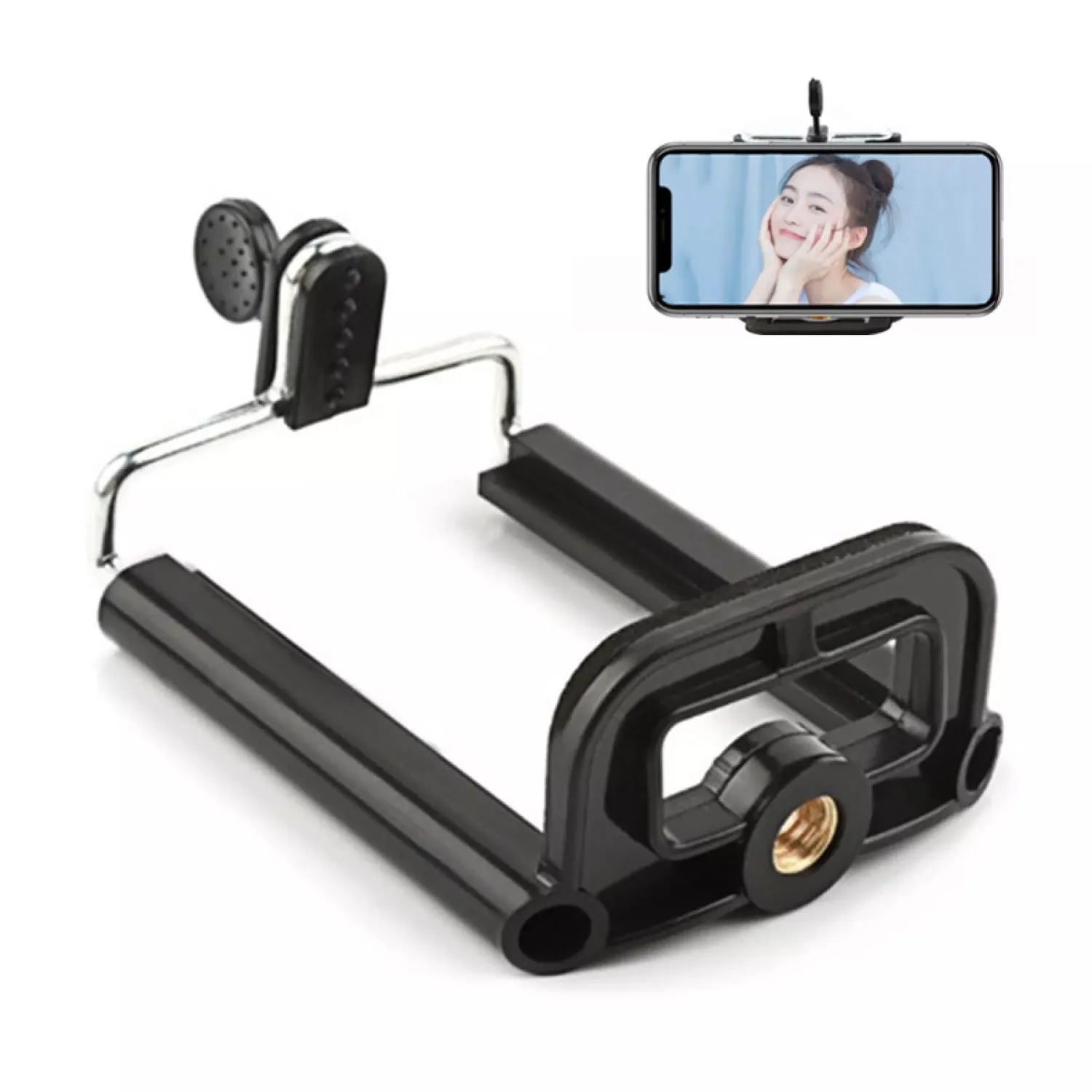 7338 Mobile Holder Attachment For Selfie Stick and Mobile Tripods