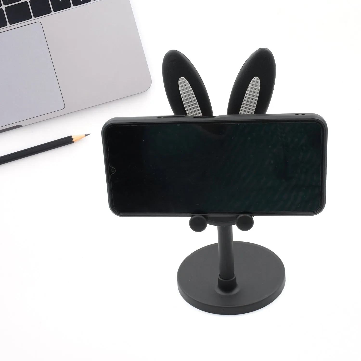 7774 Cute Bunny Phone Stand, Angle Height Adjustable Phone Stand for Desk, Kawaii Phone Holder Desk Accessories, Easter Bunny Gifts Favor for Girl & Boys Accessories for Phone, Tablet, Easter Gifts Favors