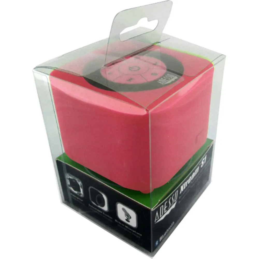 Adesso Bluetooth 3.0 Waterproof Speaker in Pink - Xtream S1P