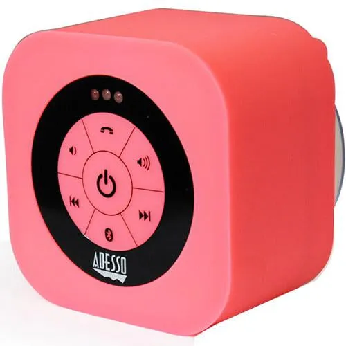 Adesso Bluetooth 3.0 Waterproof Speaker in Pink - Xtream S1P