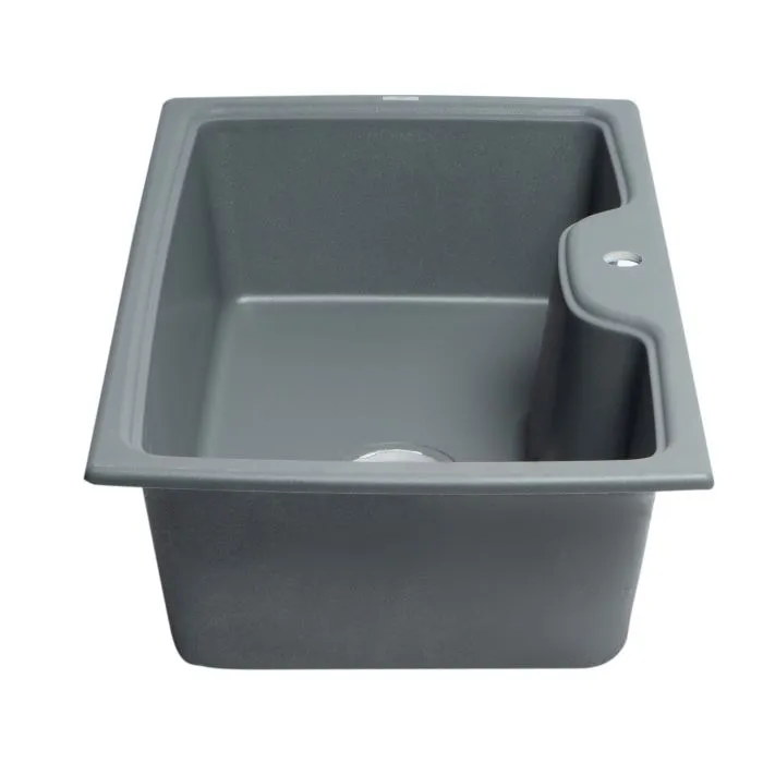 ALFI Brand 35" Drop-In Single Bowl Granite Composite Kitchen Sink