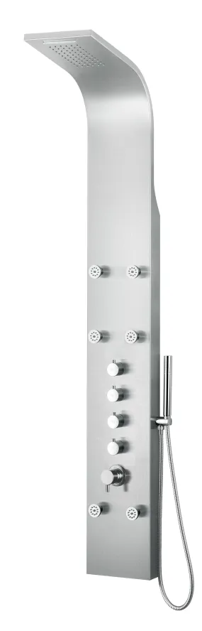 ALFI Brand ABSP40 Modern Stainless Steel Shower Panel with 6 Body Sprays