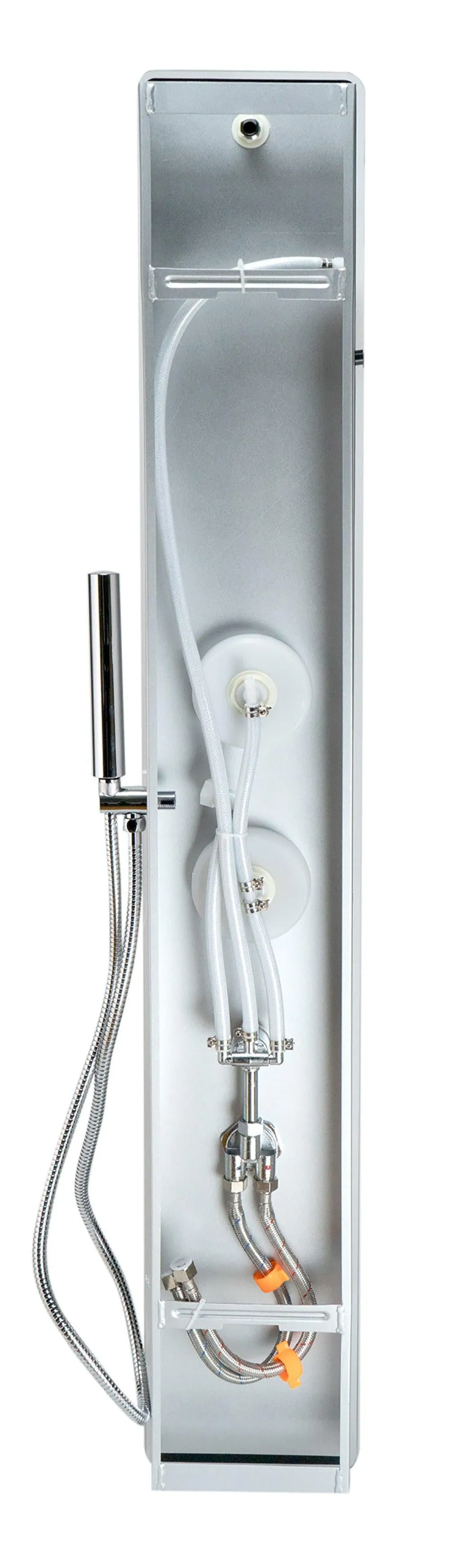 ALFI Brand Glass Shower Panel with 2 Body Sprays and Rain Shower Head