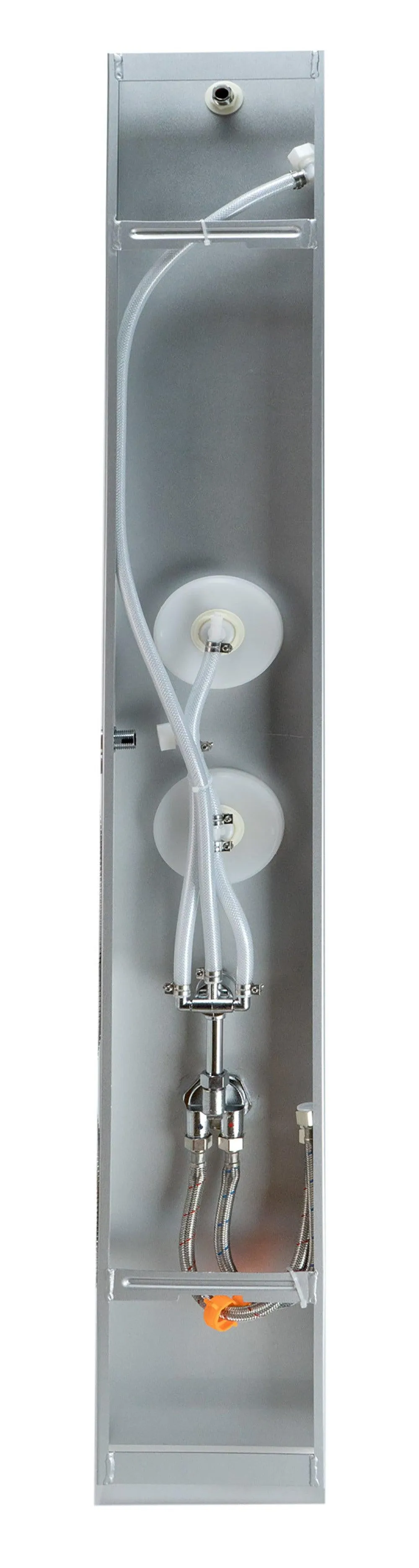 ALFI Brand Glass Shower Panel with 2 Body Sprays and Rain Shower Head