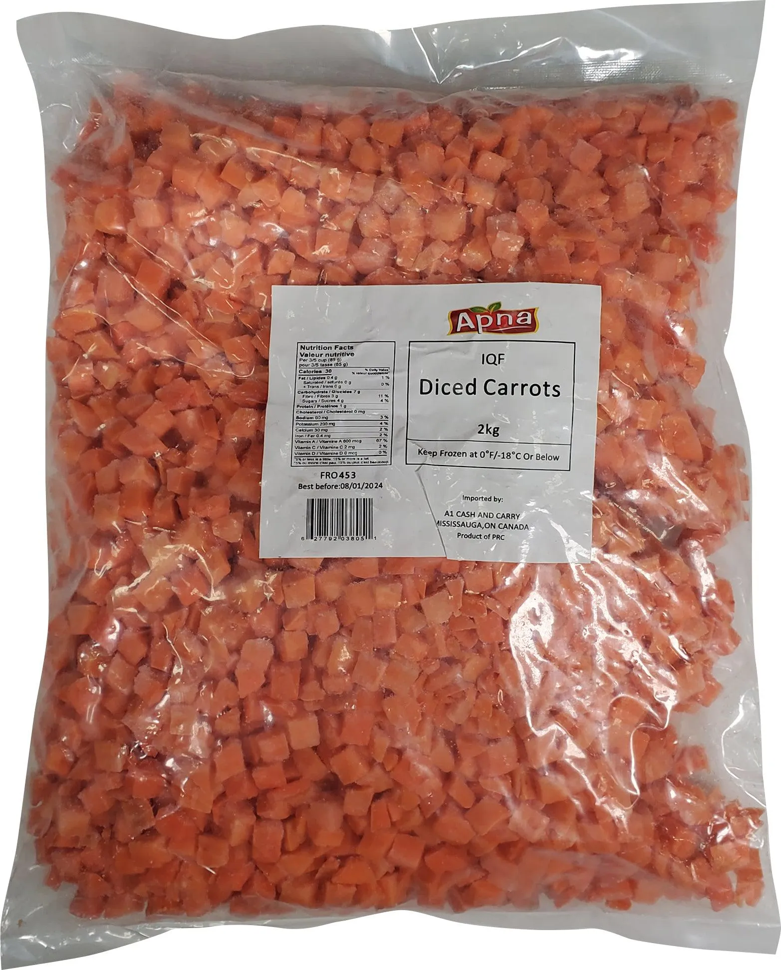 Apna - IQF Diced Carrots