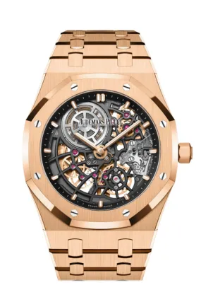 Audemars Piguet Royal Oak Jumbo Extra Thin Openworked Rose Gold Watch 16204OR.OO.1240OR.03