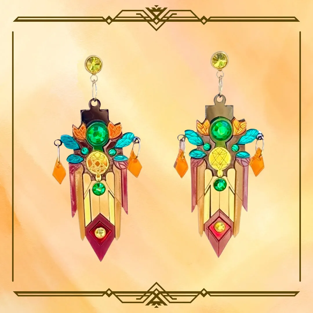 Autumn Art Deco Fall 🍁 - Earrings - Set of 2