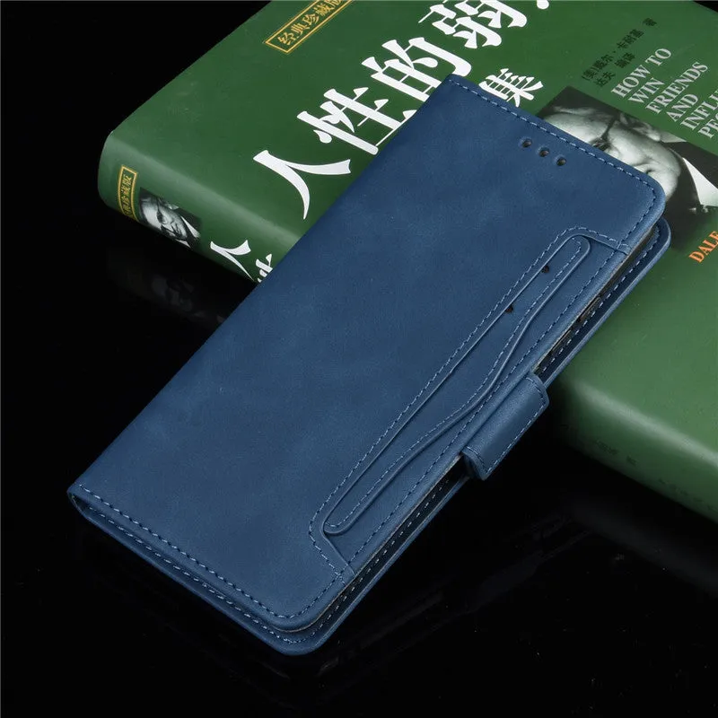 Black Flip Card Slot Wallet Shockproof Phone Case for iPhone 11