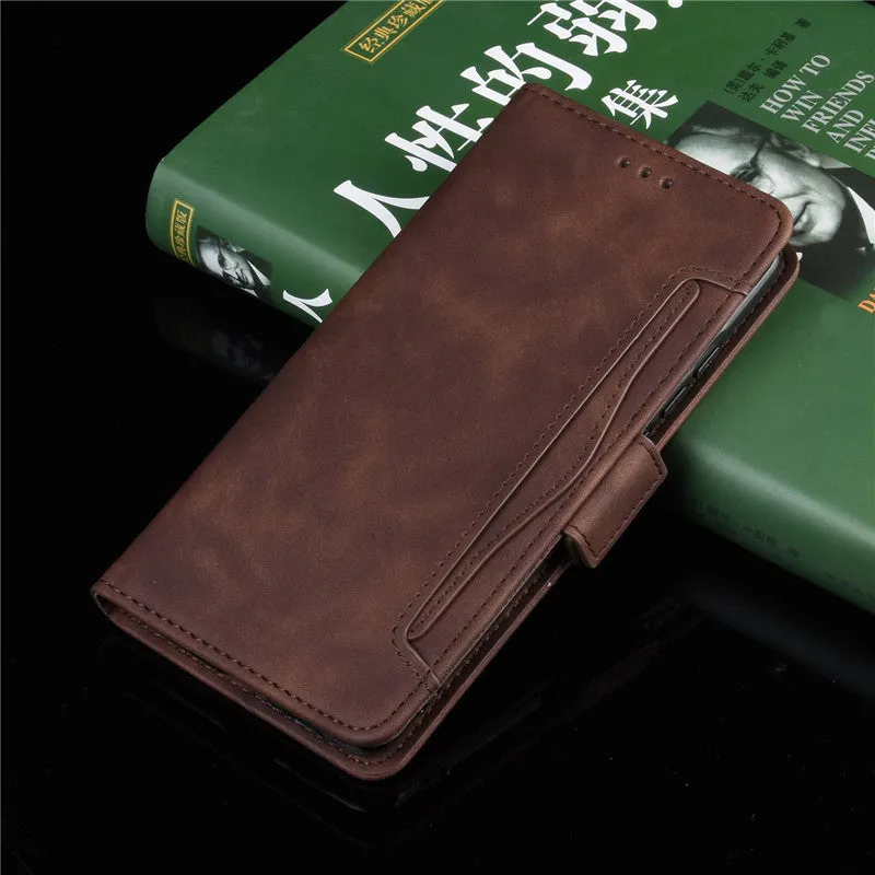 Black Flip Card Slot Wallet Shockproof Phone Case for iPhone 11