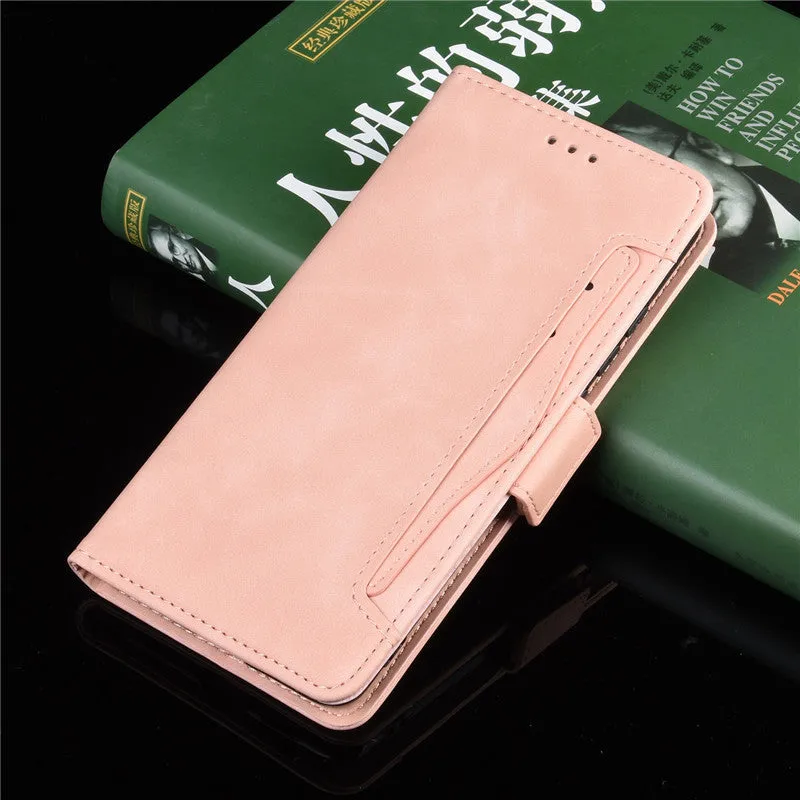 Black Flip Card Slot Wallet Shockproof Phone Case for iPhone 11