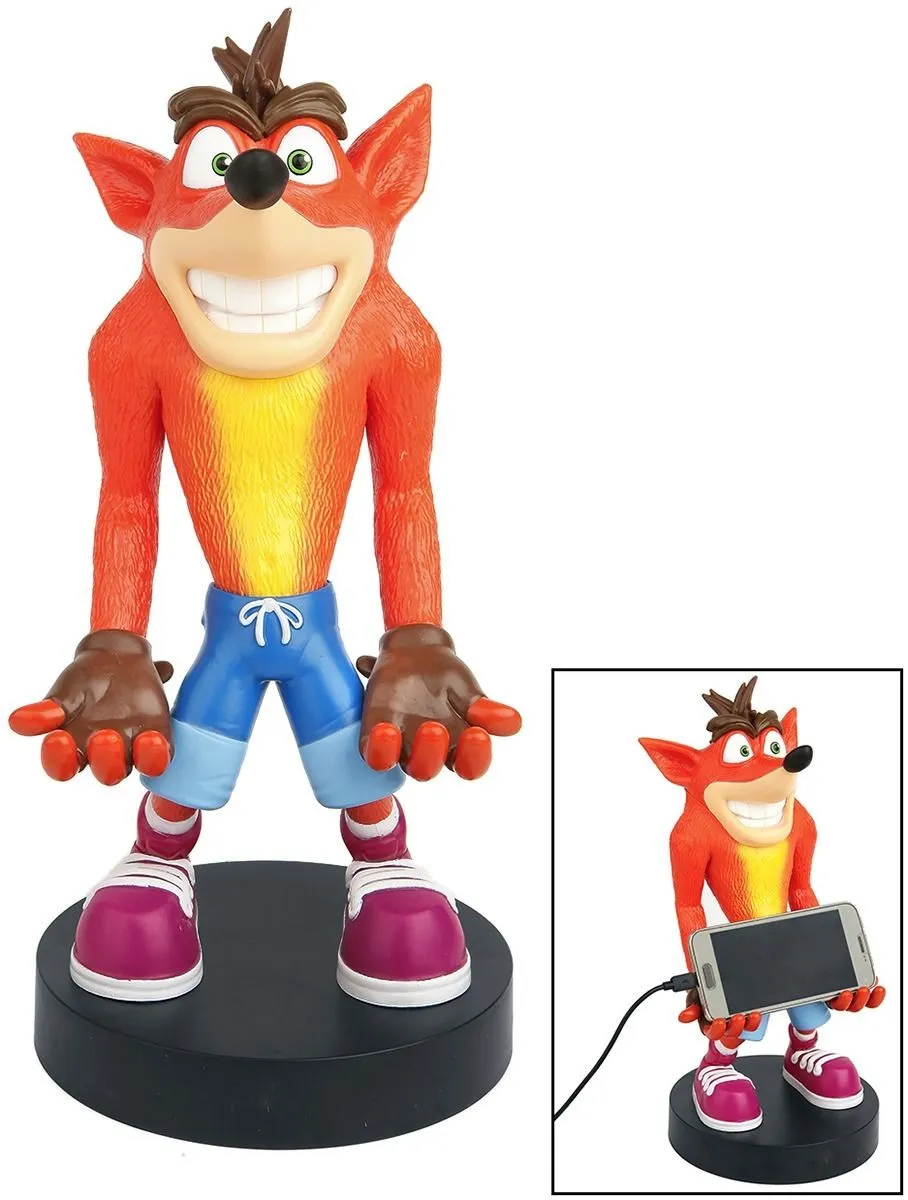 Cable Guys Crash Bandicoot XL 12" Collectable Device Holder