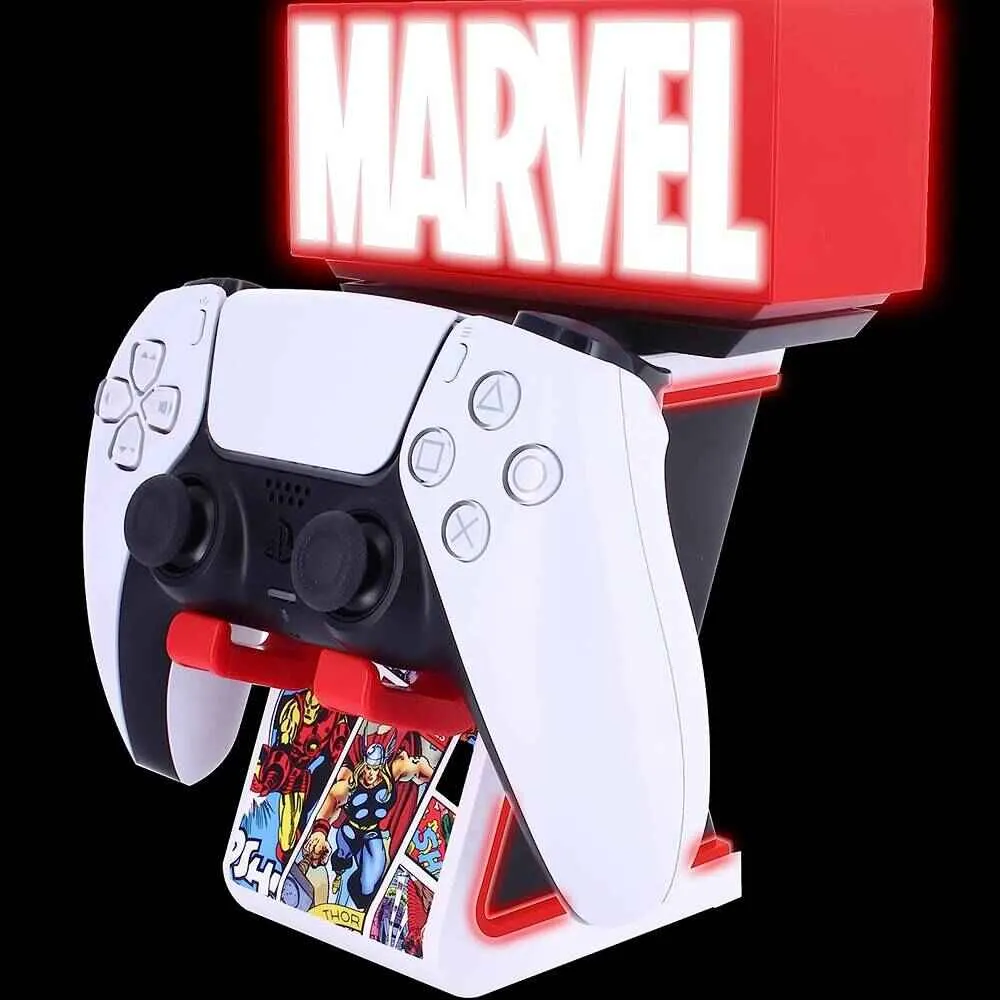 Cable Guys - Marvel Logo Ikon Deluxe Mobile Phone and Controller Holder/Charger