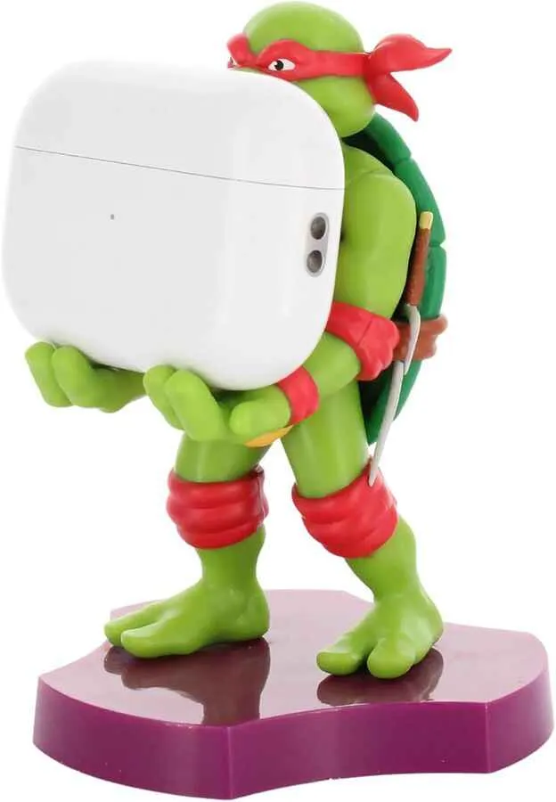 Cable Guys - Teenage Mutant Ninja Turtles Raphael Holdems 4 Inch Figure Mobile Phone & Earbud Holder