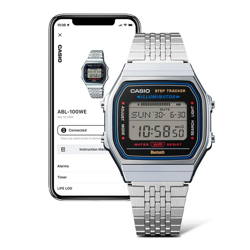 Casio ABL100WE-1A Bluetooth Step Tracker Digital