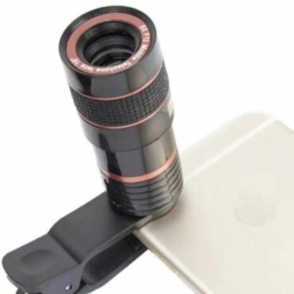 Dragon 8X HD Optical Zoom Smartphone Lens with Universal Mobile Phone Clip