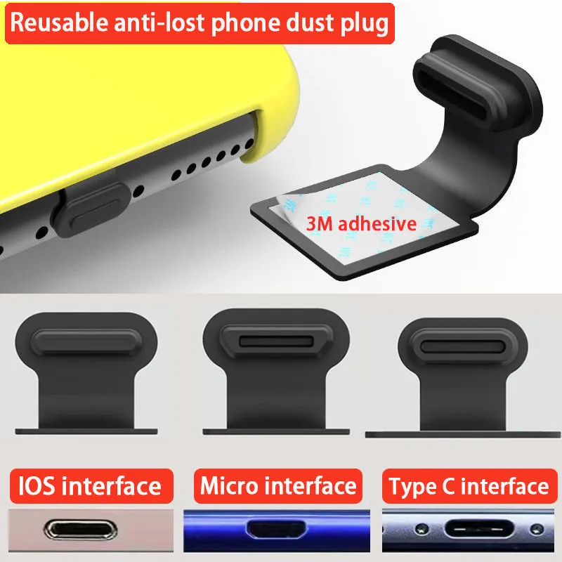 Dust-Proof Phone Charging Port Cover