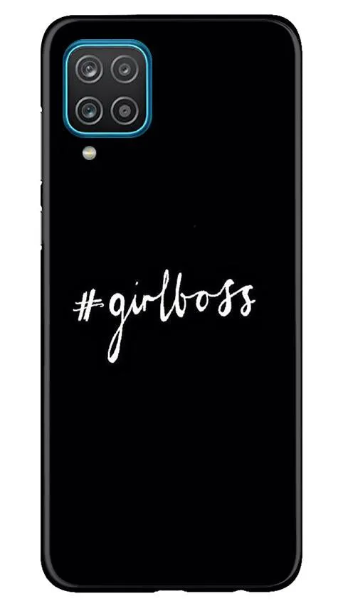 #GirlBoss Mobile Back Case for Samsung Galaxy F12 (Design - 266)