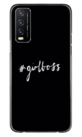 #GirlBoss Mobile Back Case for Vivo Y20G (Design - 266)