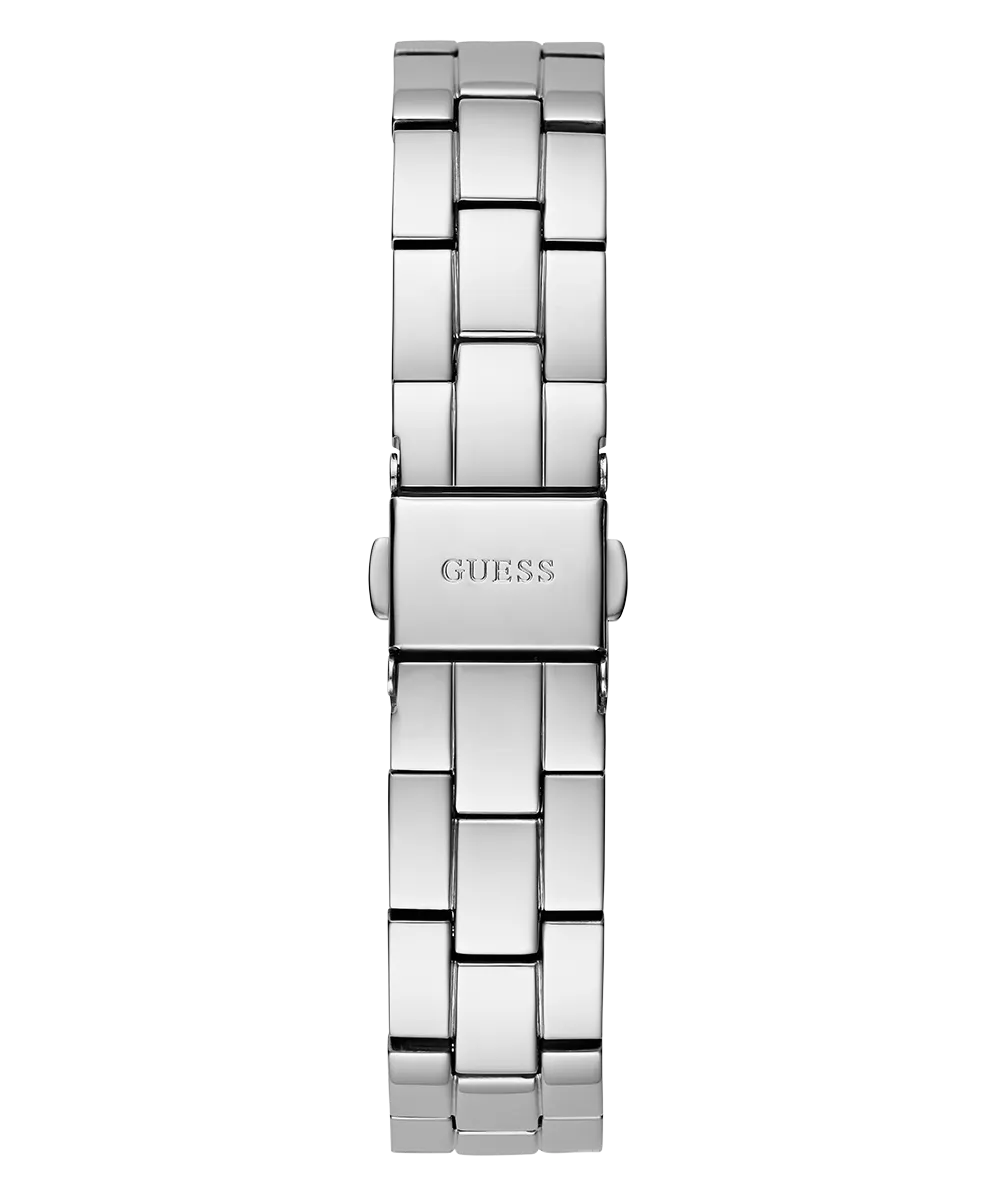 GUESS Ladies Silver Tone Date Watch