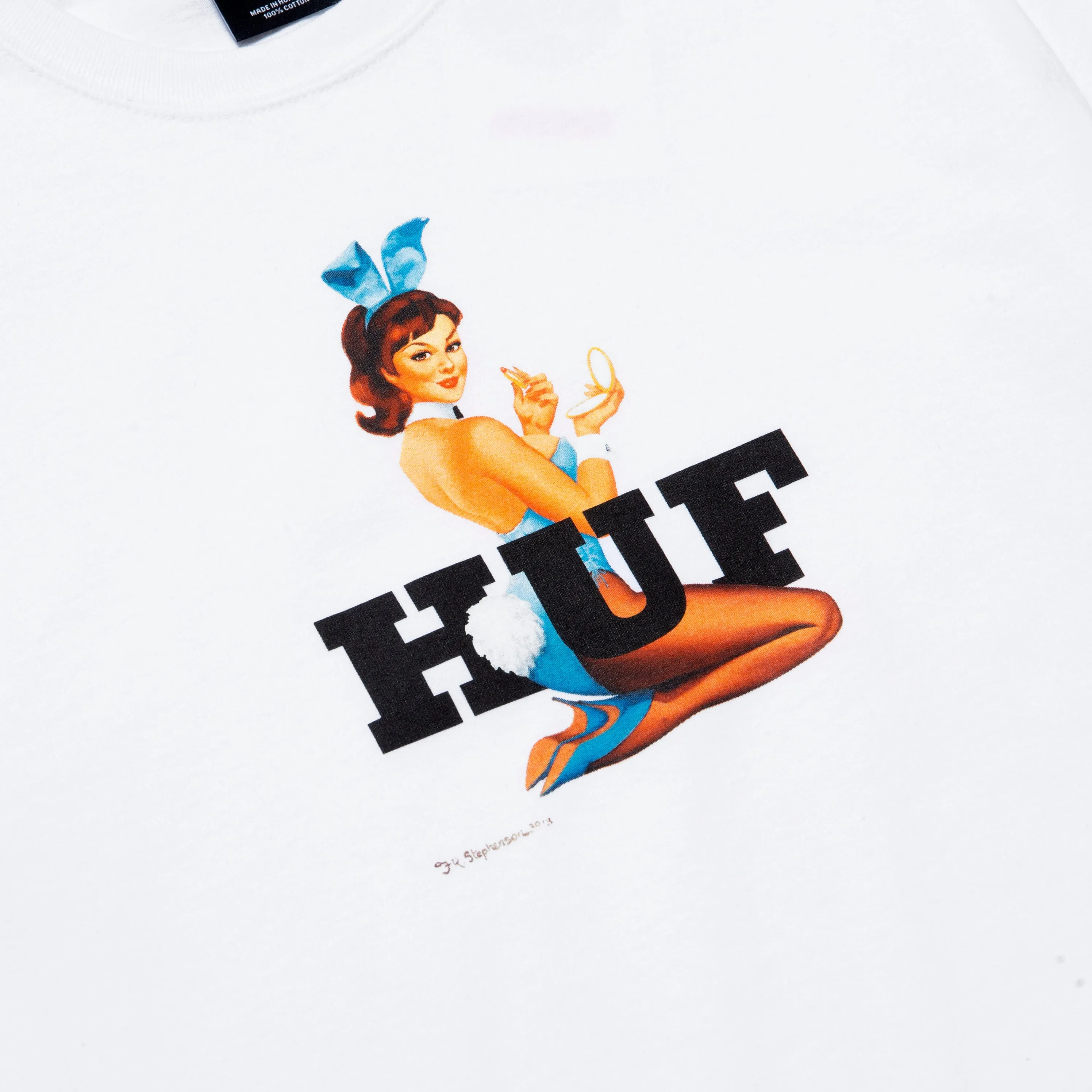 Huf X Playboy Bunny Logo Tee White