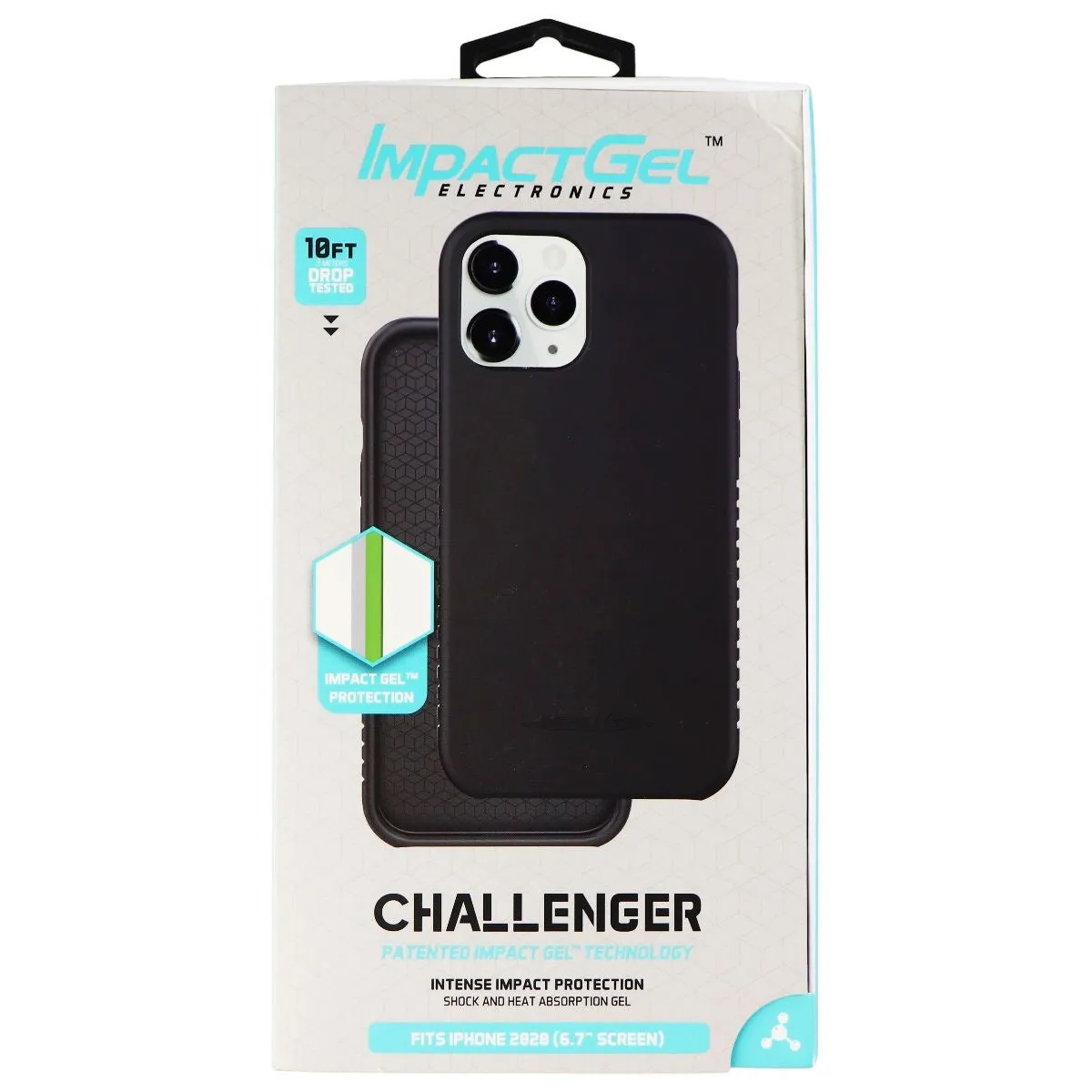 Impact Gel Challenger Series Hard Case for Apple iPhone 12 Pro Max - Black