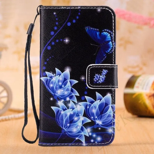 Leather Phone Case For Huawei P20 P10 P8 P9 Lite Mini P Smart Mate 20 10 Honor 10 8 9 Lite 6X Y5 2018 Y6 Pro Y7 Y9 8X 7A Cover