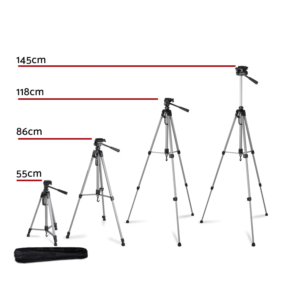 Lightweight Adjustable Camera Tripod with Phone Holder - Weifeng