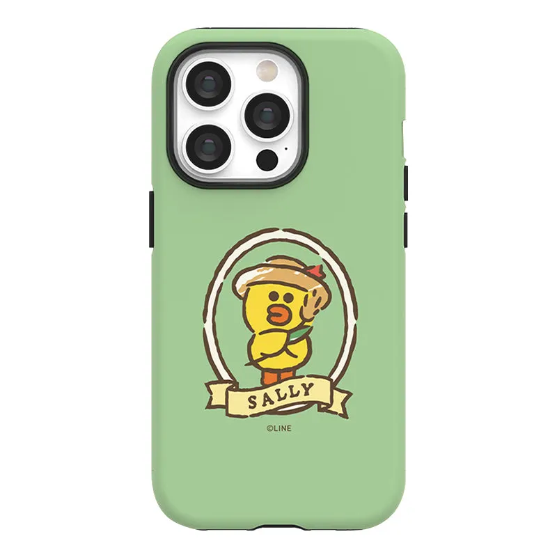 Line Friends Garden Dual Layer TPU PC Shockproof Guard Up Combo Case Cover