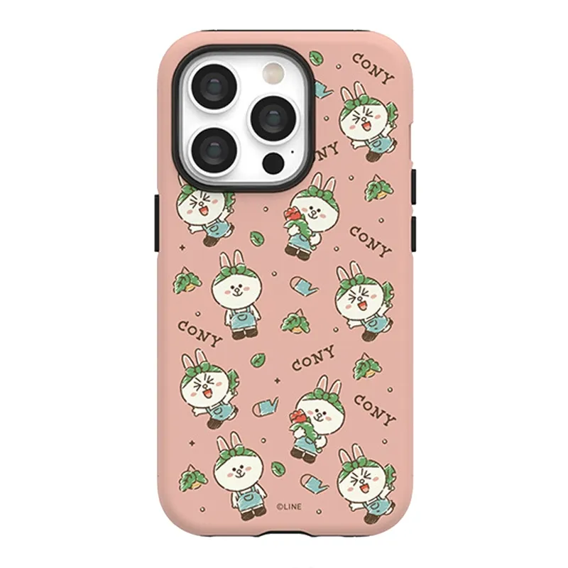 Line Friends Garden Dual Layer TPU PC Shockproof Guard Up Combo Case Cover