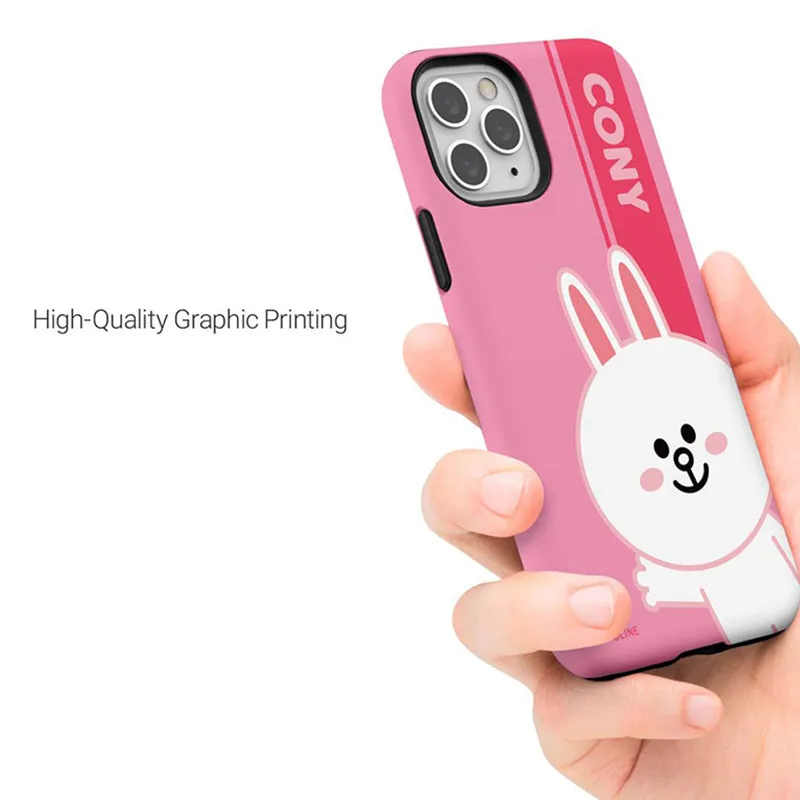 Line Friends Greeting Dual Layer TPU PC Shockproof Guard Up Combo Case Cover