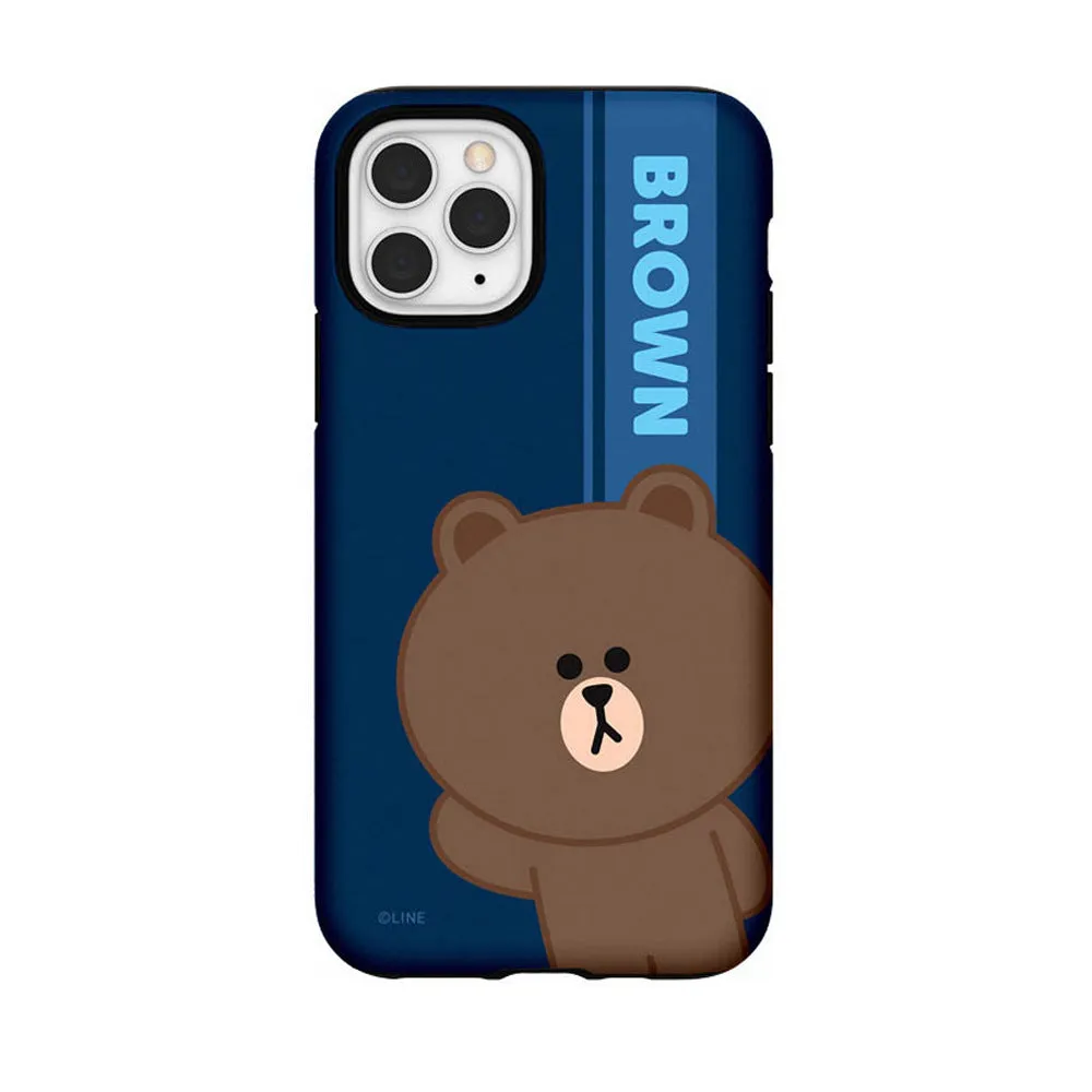 Line Friends Greeting Dual Layer TPU PC Shockproof Guard Up Combo Case Cover