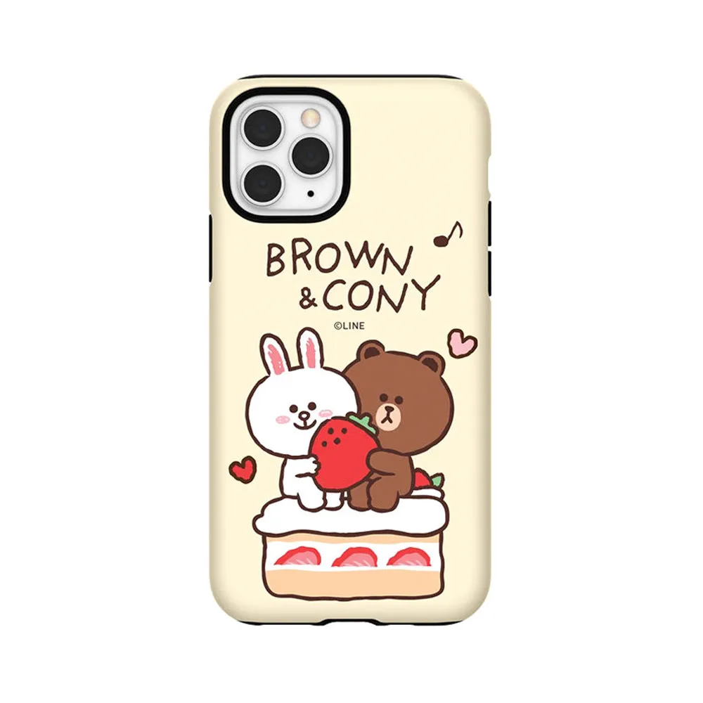 Line Friends Petit Sweets Dual Layer TPU PC Shockproof Guard Up Combo Case Cover