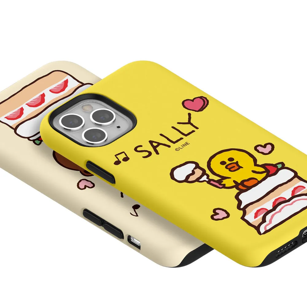 Line Friends Petit Sweets Dual Layer TPU PC Shockproof Guard Up Combo Case Cover