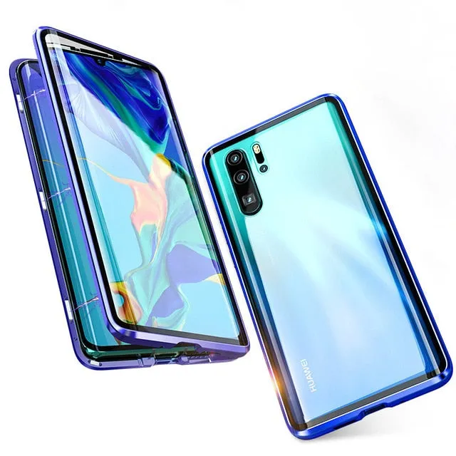 Luxury Full Body Protective Magnetic Case For Huawei P30 Pro P20 Mate 20 Pro 360 Tempered Glass Back Cover Huawei P30Pro Case On