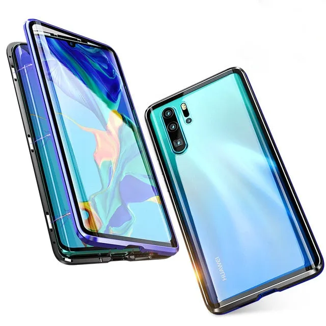 Luxury Full Body Protective Magnetic Case For Huawei P30 Pro P20 Mate 20 Pro 360 Tempered Glass Back Cover Huawei P30Pro Case On