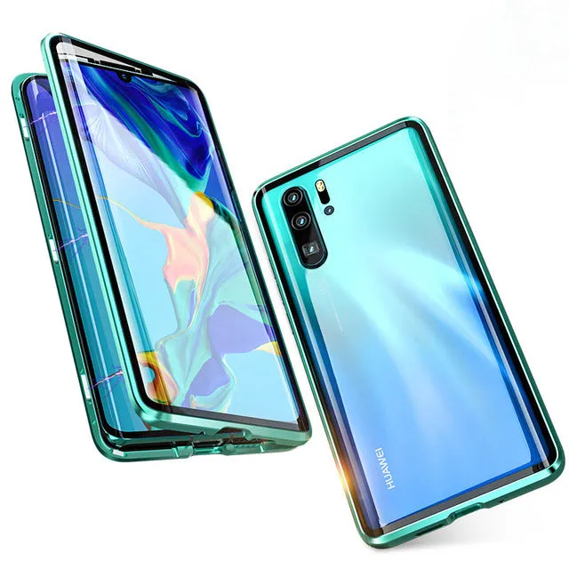 Luxury Full Body Protective Magnetic Case For Huawei P30 Pro P20 Mate 20 Pro 360 Tempered Glass Back Cover Huawei P30Pro Case On