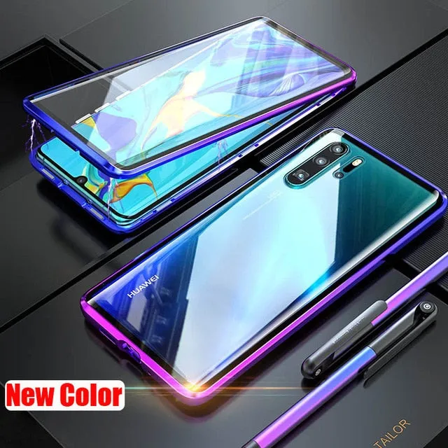 Luxury Full Body Protective Magnetic Case For Huawei P30 Pro P20 Mate 20 Pro 360 Tempered Glass Back Cover Huawei P30Pro Case On