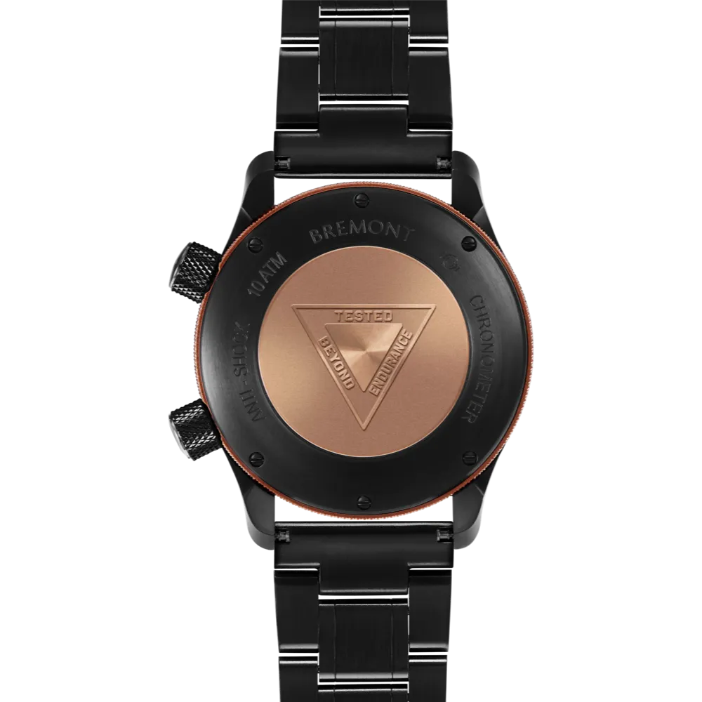 MBII Custom DLC, Black Dial with Bronze Barrel & Closed Case Back