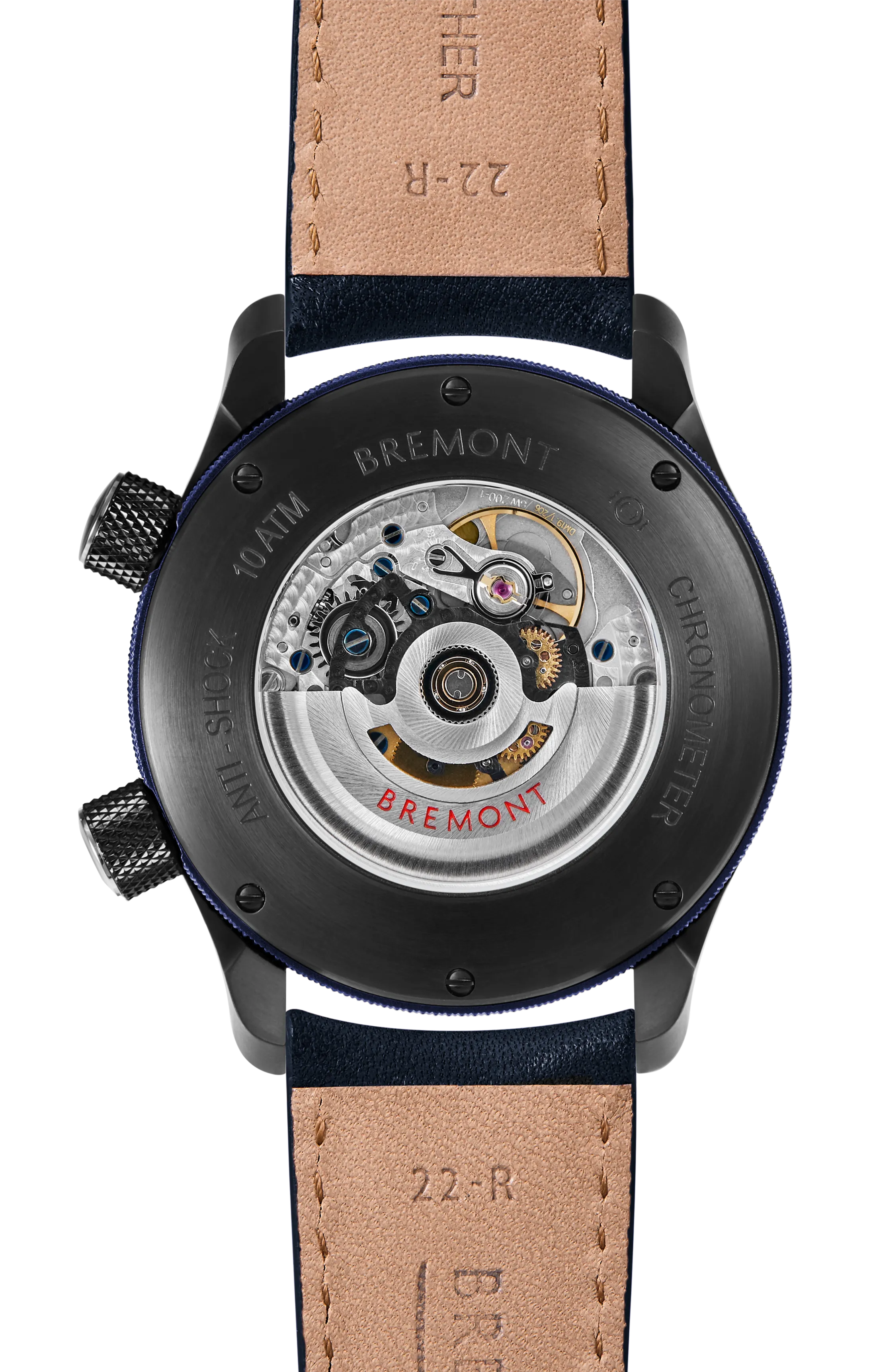 MBII Custom DLC, Black Dial with Dark Blue Barrel & Open Case Back