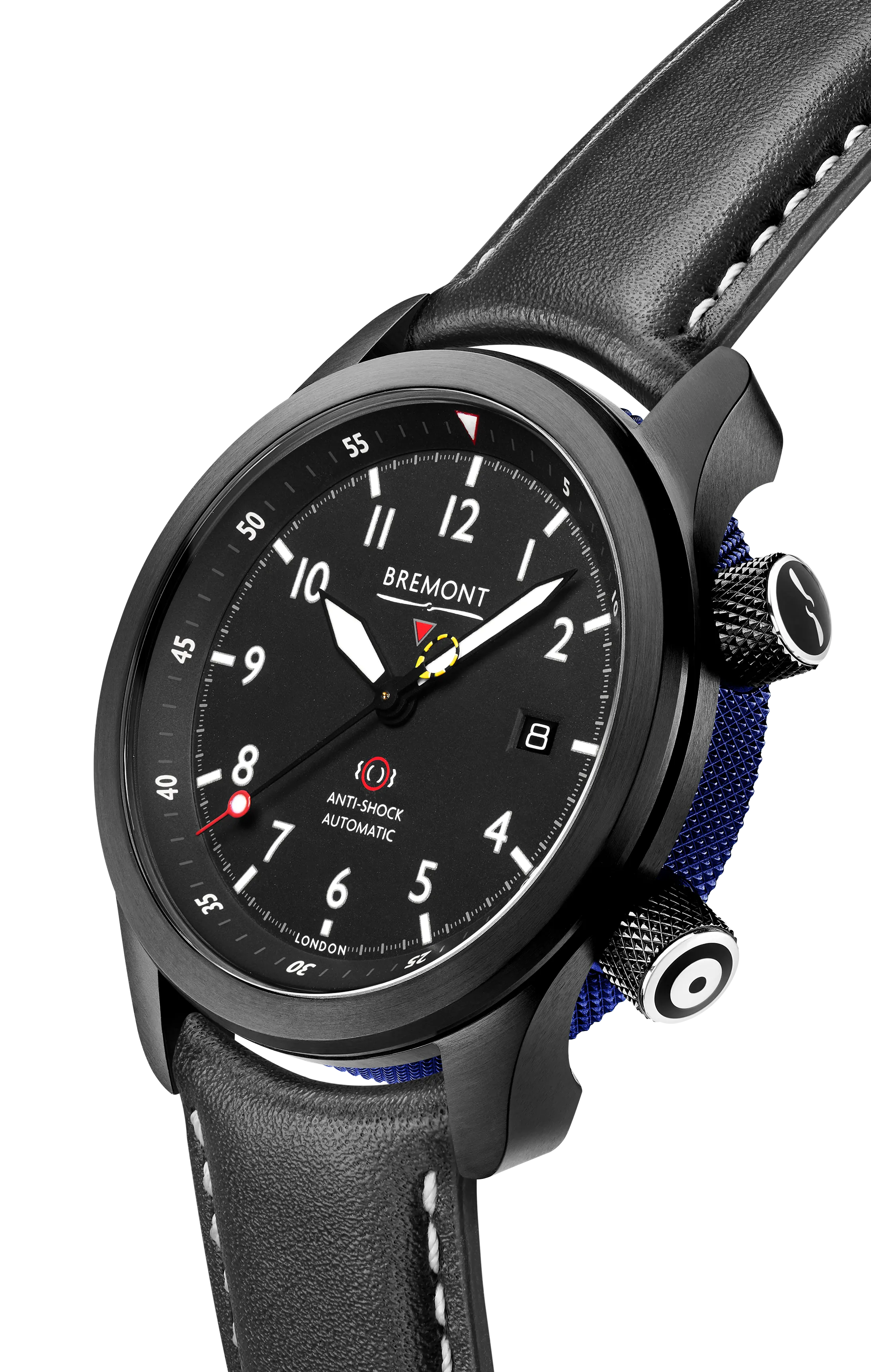 MBII Custom DLC, Black Dial with Dark Blue Barrel & Open Case Back