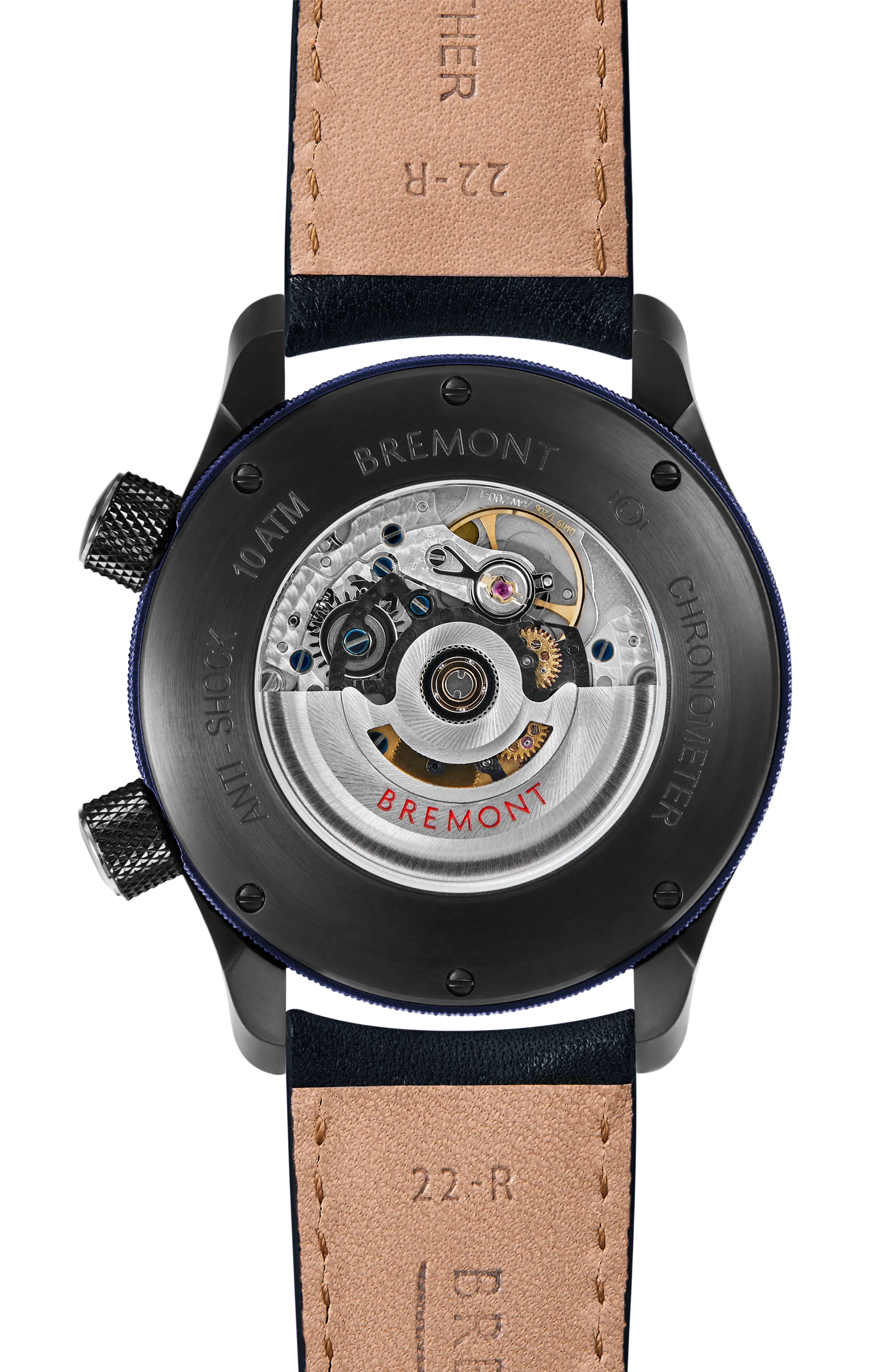 MBII Custom DLC, Black Dial with Dark Blue Barrel & Open Case Back