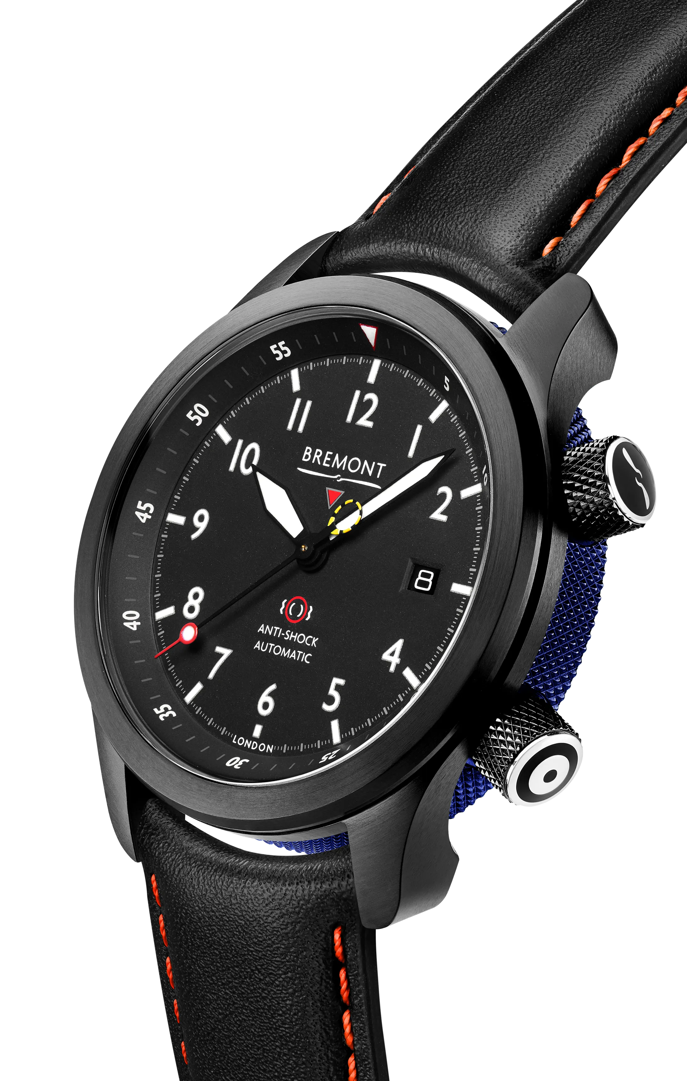 MBII Custom DLC, Black Dial with Dark Blue Barrel & Open Case Back